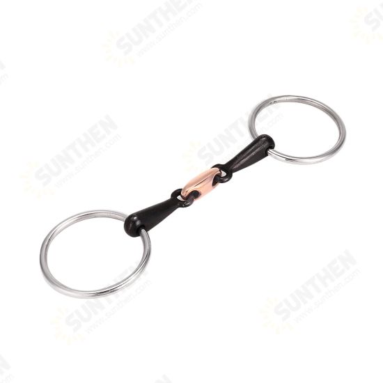 105/115/125mm Stainless Steel Horse Mouth Ring Jointed Bit Equestrian Snaffle