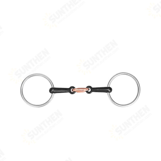 105/115/125mm Stainless Steel Horse Mouth Ring Jointed Bit Equestrian Snaffle