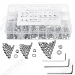 1080PCS/500PCS Stainless Steel Screw Socket Nut Round Head M2 M3 M4 M5 Kit Set 1080PCS/500PCS Stainless Steel Screw Socket Nut Round Head M2 M3 M4 M5 Kit Set