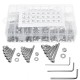 1080PCS/500PCS Stainless Steel Screw Socket Nut Round Head M2 M3 M4 M5 Kit Set