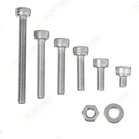 1080PCS/500PCS Stainless Steel Screw Socket Nut Round Head M2 M3 M4 M5 Kit Set