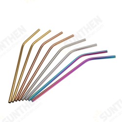 10Pcs Reusable Stainless Steel Straws Multi Colored Metal Straw with Cleaning Brushes 10Pcs Reusable Stainless Steel Straws Multi Colored Metal Straw with Cleaning Brushes
