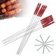 10Pcs/Set Barbecue Skewers Party BBQ Kebab Meat Stick Grilling Picnic 16.5inch Long