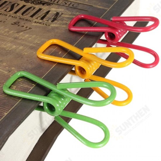 10pcs Metal Clothes Peg Laundry Washing Line Hanger Paper Photos Clip