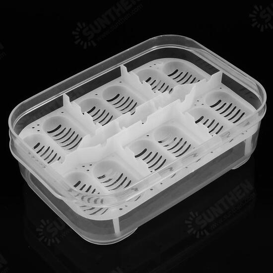 12 Reptiles Eggs Incubator Tray Gecko Snake Bird Amphibians Hatching Case Breeding Tools Box