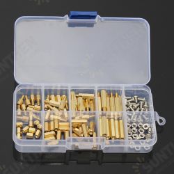 120pcs M3 Male Female Brass Hex Column Standoff Support Spacer Pillar M3 Screw Nut For PCB Board 120pcs M3 Male Female Brass Hex Column Standoff Support Spacer Pillar M3 Screw Nut For PCB Board