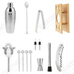14Pcs Stainless Steel Cocktail Shaker Set Bar Mixer Drink Bartender Tool Home 14Pcs Stainless Steel Cocktail Shaker Set Bar Mixer Drink Bartender Tool Home