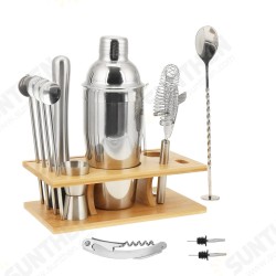 14Pcs Stainless Steel Cocktail Shaker Set Bar Mixer Drink Bartender Tool Home 14Pcs Stainless Steel Cocktail Shaker Set Bar Mixer Drink Bartender Tool Home