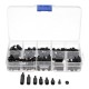 180pcs M3 Nylon Black M-F Hex Spacers Screw Nut Assortment Kit