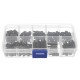 180pcs M3 Nylon Black M-F Hex Spacers Screw Nut Assortment Kit