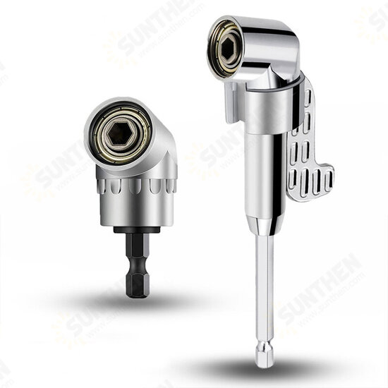 1PC 105/90° Turning Head Angler Bracket Adjustable Screwdriver Hand Tool Rotating Nozzle 1/4 Magnetic Drill Bit Sleeve