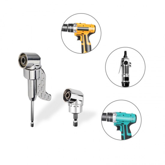 1PC 105/90° Turning Head Angler Bracket Adjustable Screwdriver Hand Tool Rotating Nozzle 1/4 Magnetic Drill Bit Sleeve