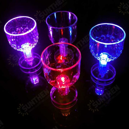 1PCS LED Light-up Cups 50ML Flashing Glow Glass Mugs For Home Party Wedding Decor