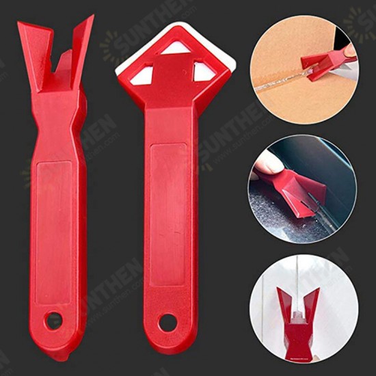 2 Pcs Mini Handmade Tools Scraper Utility Practical Floor Cleaner Tile Cleaner Surface Glue Residual Shovel