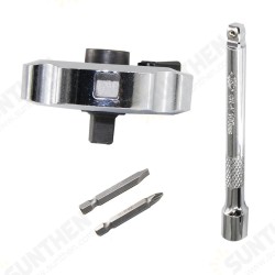 2-in-1 Mini Dual Head 1/4in. Drive Finger Ratchet and Ball Head Extension Bar and Two Screwdriver Bits 2-in-1 Mini Dual Head 1/4in. Drive Finger Ratchet and Ball Head Extension Bar and Two Screwdriver Bits