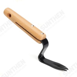 20cm Forked Head Hand Weeder Puller Patio wood handle Garden Remove Weeds 20cm Forked Head Hand Weeder Puller Patio wood handle Garden Remove Weeds