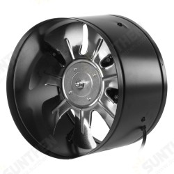 220V 4/6/8/10 Inch Inline Duct Fan Booster Exhaust Blower Air Cooling Vent Black 220V 4/6/8/10 Inch Inline Duct Fan Booster Exhaust Blower Air Cooling Vent Black
