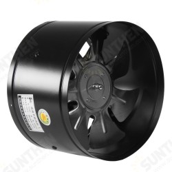 220V 4/6/8/10 Inch Inline Duct Fan Booster Exhaust Blower Air Cooling Vent Black 220V 4/6/8/10 Inch Inline Duct Fan Booster Exhaust Blower Air Cooling Vent Black