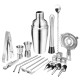 22Pcs Cocktail Shakers Stainless Steel Barware Bar Bartender Tool 550/750ml