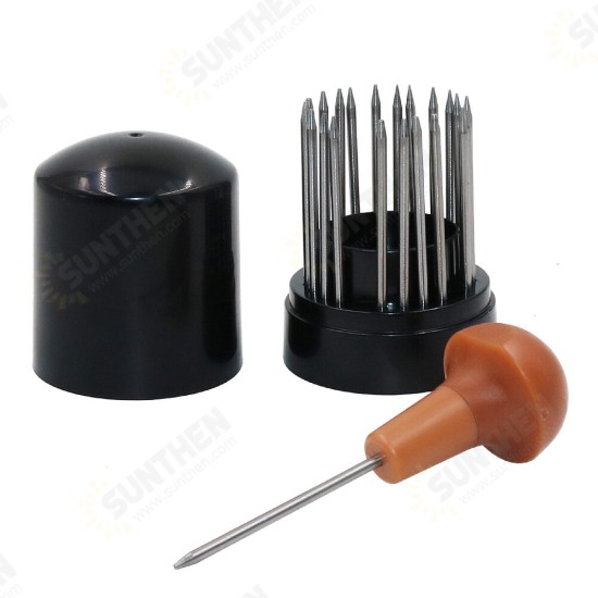 23-Piece Bead Tool Diamond Bead Tool Diamond Stone Inlay Set With Wooden Handle Jewelry Maker Jewelry Making Tool Graver Jeweler