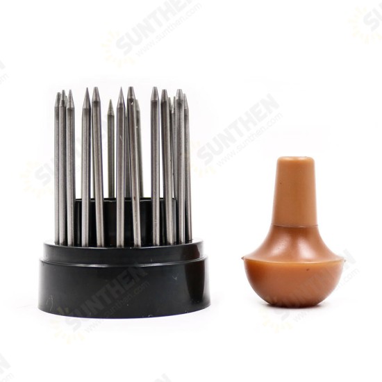 23-Piece Bead Tool Diamond Bead Tool Diamond Stone Inlay Set With Wooden Handle Jewelry Maker Jewelry Making Tool Graver Jeweler