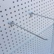 25Pcs 50mm Length Pegboard Hooks Board Slat Wall Retail Display Shop Peg Home Hook