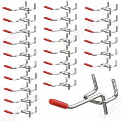 25Pcs 50mm Length Pegboard Hooks Board Slat Wall Retail Display Shop Peg Home Hook 25Pcs 50mm Length Pegboard Hooks Board Slat Wall Retail Display Shop Peg Home Hook
