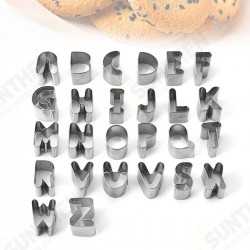 26Pcs DIY Alphabet Letters Cookie Biscuit Cutters Set Cake Mould Decorating 26Pcs DIY Alphabet Letters Cookie Biscuit Cutters Set Cake Mould Decorating