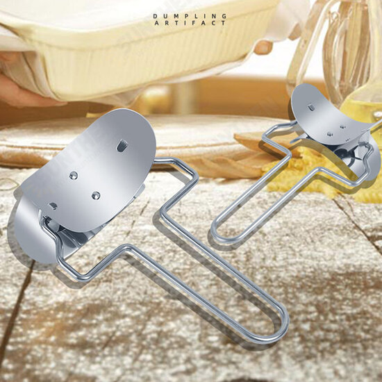 2Pcs Stainless Steel Dumpling Mould Press Meat Pie Pastry Maker Dough Cutter Tool