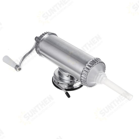 2lbs Manual Sausage Stuffer Maker Meat Filler Machine Suction Base Commercial Tool