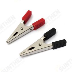 2pcs 5cm Crocodile Car Caravan Van Battery Test Lead Clips Red + Black 2pcs 5cm Crocodile Car Caravan Van Battery Test Lead Clips Red + Black