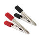 2pcs 5cm Crocodile Car Caravan Van Battery Test Lead Clips Red + Black 2pcs 5cm Crocodile Car Caravan Van Battery Test Lead Clips Red + Black