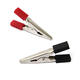 2pcs 5cm Crocodile Car Caravan Van Battery Test Lead Clips Red + Black