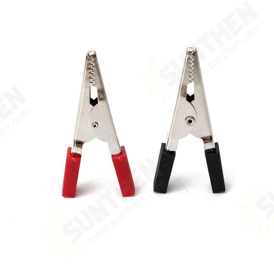 2pcs 5cm Crocodile Car Caravan Van Battery Test Lead Clips Red + Black