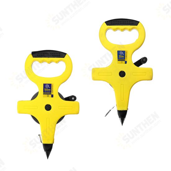 30/50m Fiberglass Measuring Tape Measure Reel for Landscaping Building Surveying 30/50m Fiberglass Measuring Tape Measure Reel for Landscaping Building Surveying