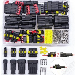 326pcs Boxed Waterproof Connector 1/2/3/4 Hole Set Hid Car Waterproof Connector Connector 326pcs Boxed Waterproof Connector 1/2/3/4 Hole Set Hid Car Waterproof Connector Connector