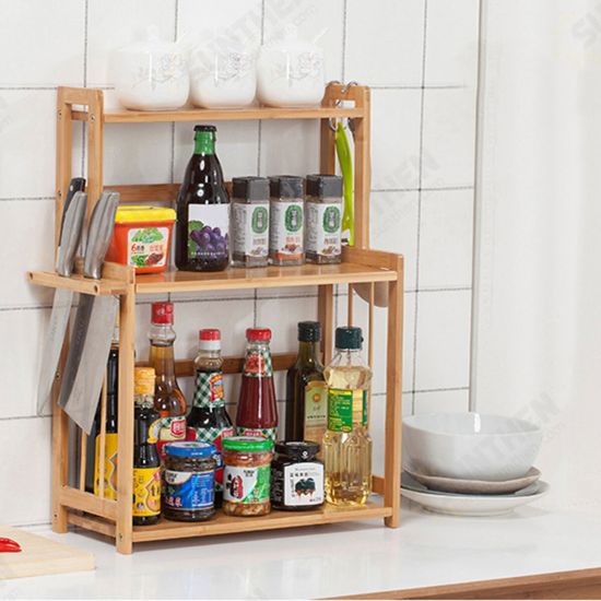 3Tier Standing Spice Rack Kitchen Countertop Storage Organizer