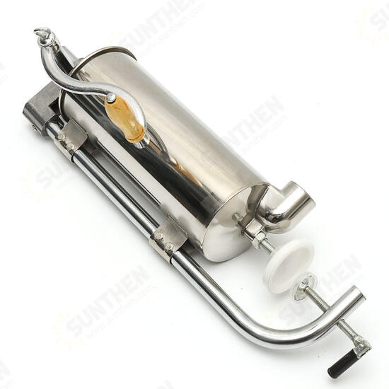 4L 304 Stainless Steel Sausage Stuffer Maker Meat Filler Machine Vertical Speed