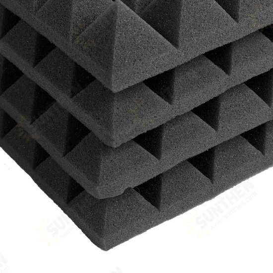 4Pcs 50x50x5cm Soundproofing Foam Acoustic Wall Panels Studio Soundproof Foam