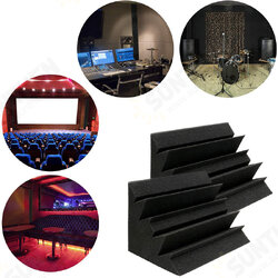 4Pcs Corner Acoustic Bass Trap Acoustic Foam for Wall Soundproof Sponge Absorption 4Pcs Corner Acoustic Bass Trap Acoustic Foam for Wall Soundproof Sponge Absorption