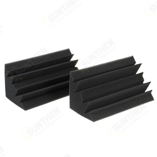 4Pcs Corner Acoustic Bass Trap Acoustic Foam for Wall Soundproof Sponge Absorption