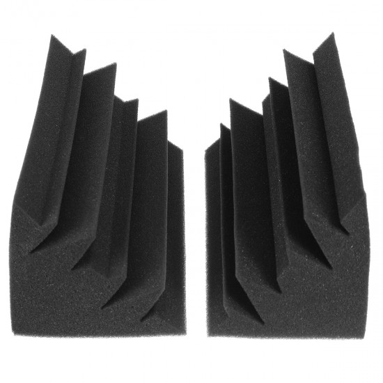 4Pcs Corner Acoustic Bass Trap Acoustic Foam for Wall Soundproof Sponge Absorption