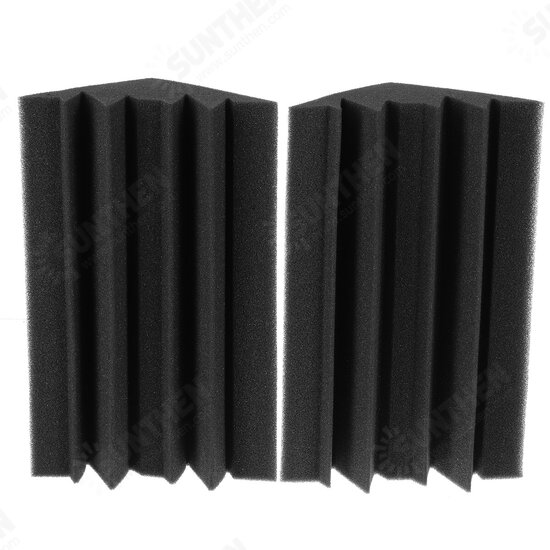 4Pcs Corner Acoustic Bass Trap Acoustic Foam for Wall Soundproof Sponge Absorption