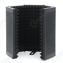 5 Plate Folding Recording Microphone Wind Screen Soundproof Insolation Shield 5 Plate Folding Recording Microphone Wind Screen Soundproof Insolation Shield