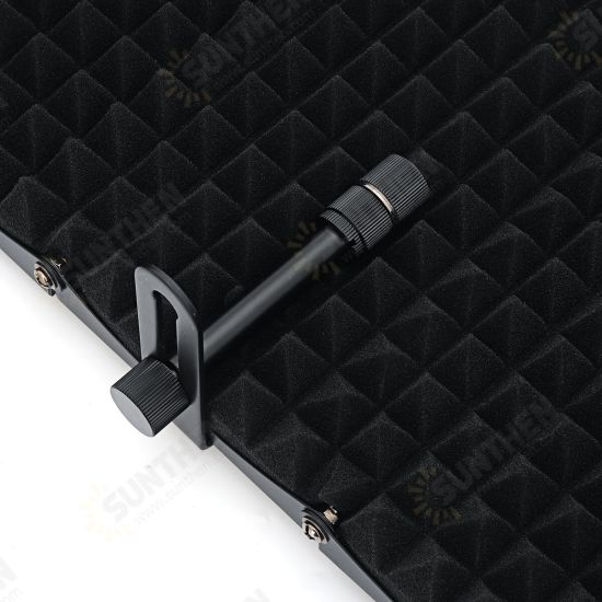 5 Plate Folding Recording Microphone Wind Screen Soundproof Insolation Shield