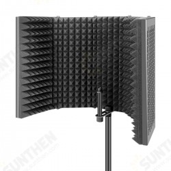 5 Plate Folding Recording Microphone Wind Screen Soundproof Insolation Shield 5 Plate Folding Recording Microphone Wind Screen Soundproof Insolation Shield