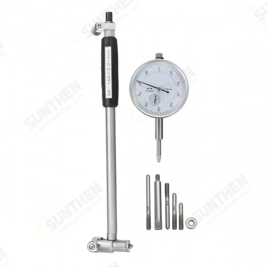 50-160mm/0.01mm Metric Dial Bore Gauge Cylinder Internal Small Inside Measuring Gage Test