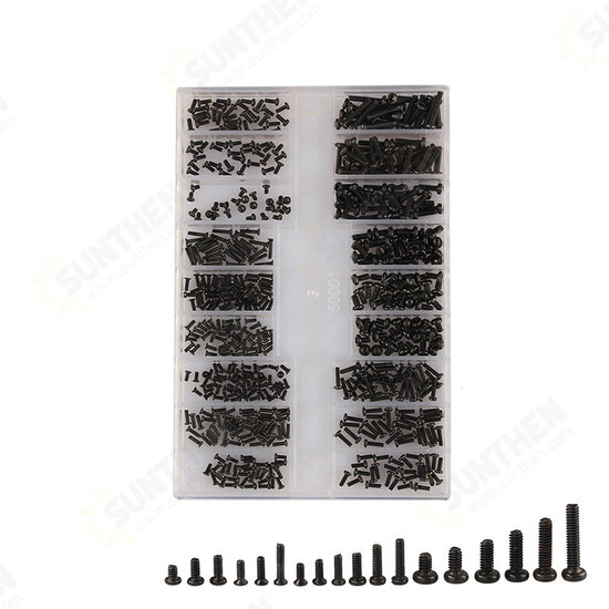 500Pcs Durable Mini Screw DIY Kit 18 Types Assemble Laptop Repair Screw Fastener