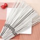 50PCS 30cm Stainless Steel BBQ Skewers Grill Roasting Meat Kebab Sticks Set