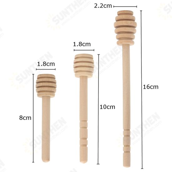 50pcs Wooden Jam Honey Dipper Wood Stirring Rod Stick Spoon Dip Drizzler 8/10/16cm 50pcs Wooden Jam Honey Dipper Wood Stirring Rod Stick Spoon Dip Drizzler 8/10/16cm